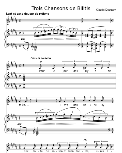 La flûte de Pan (Trois Chansons de Bilitis) preview