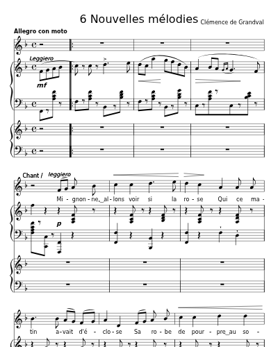 Mignonne (6 Nouvelles mélodies) preview