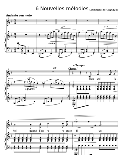 Rappelle-toi! (6 Nouvelles mélodies)