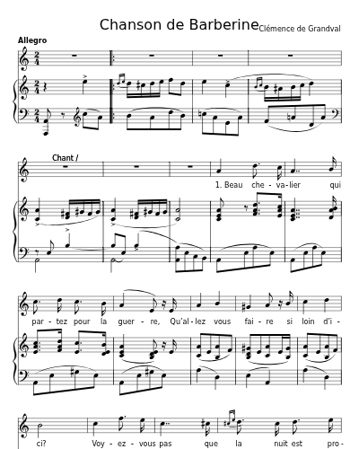 Chanson de Barberine preview