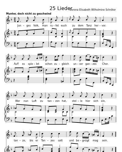 Amor im Tanz (25 Lieder)