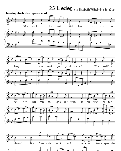 Aufmunterung zur Freude (25 Lieder)