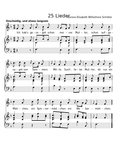 Brautlied (25 Lieder)