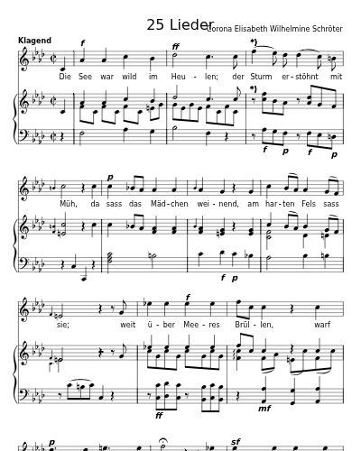 Das Mädchen am Ufer (25 Lieder)