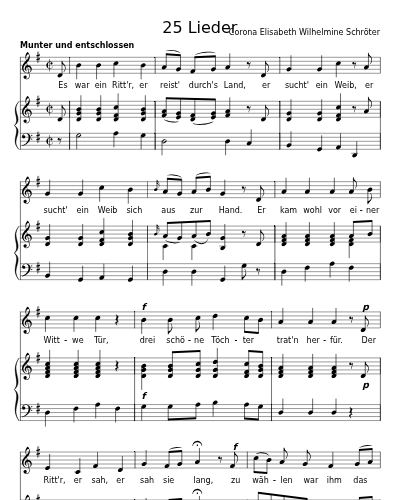 Die drei Fragen (25 Lieder)