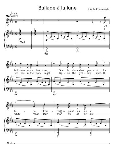 Ballade à la lune