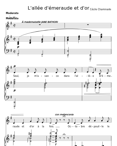 L'allée d'émeraude et d'or