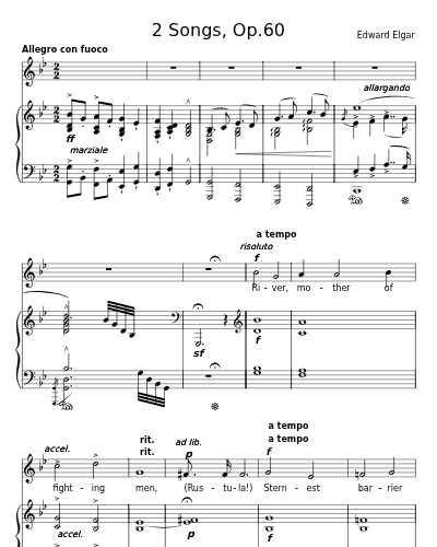 The River (2 Songs, Op.60)