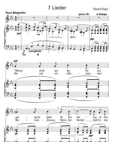 A Song of Autumn (7 Lieder)