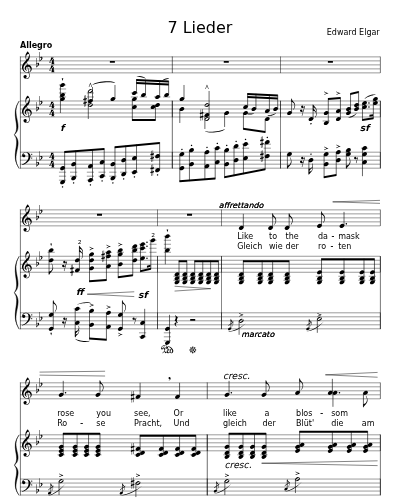 Like to the Damask Rose (7 Lieder)