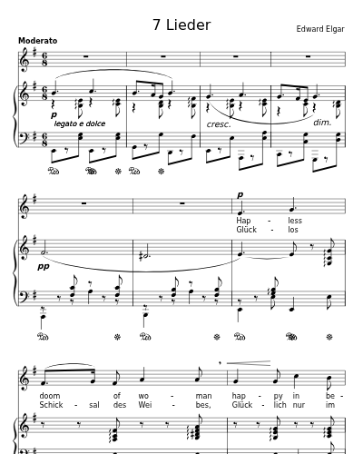 Queen Mary's Song (7 Lieder)