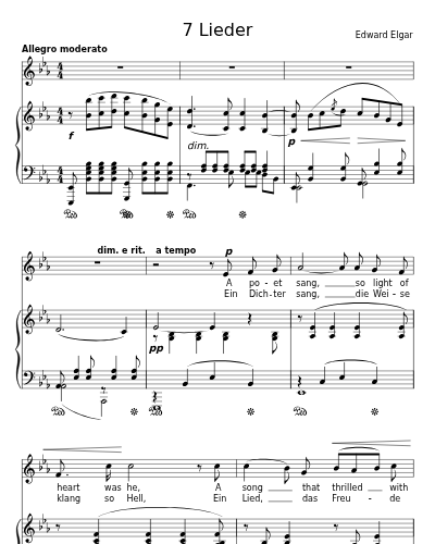 The Poet's Life (7 Lieder) sheet music preview