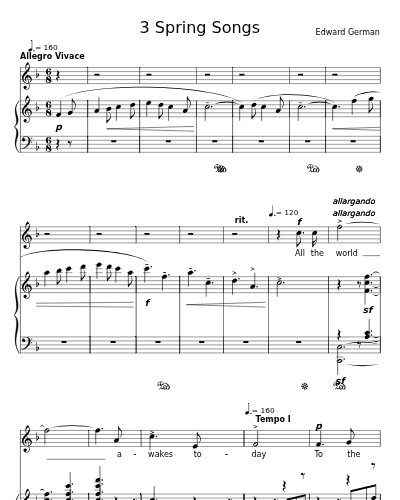 All the World Awakes Today (3 Spring Songs)