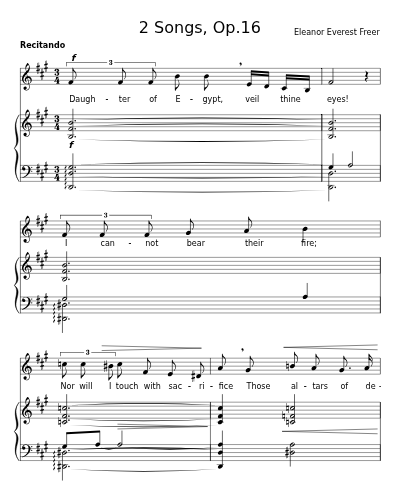 Daughter of Egypt, veil thine eyes (2 Songs, Op.16) preview