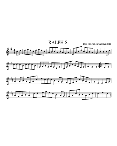 RALPH S. sheet music preview