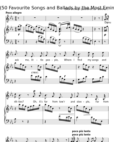 The Land of Long Ago (Modern Ballads (50 Favourite Songs and Ballads by the Most Eminent Composers)) sheet music preview