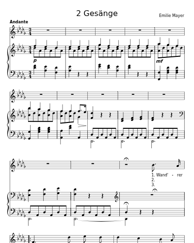 Abendglocken (2 Gesänge)