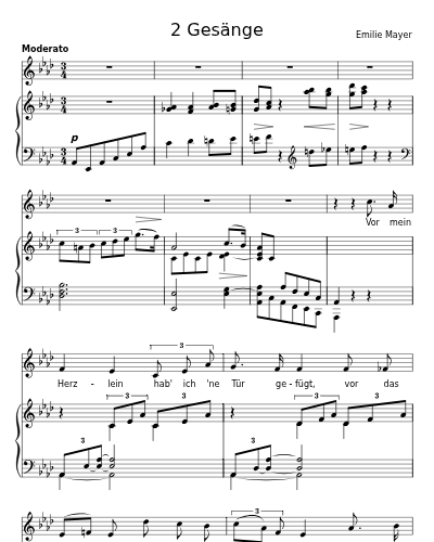 Das Schlüsselloch im Herzen (2 Gesänge) preview