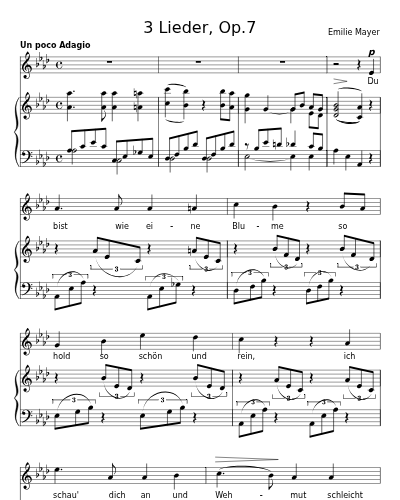 Du bist wie eine Blume (3 Lieder, Op.7)