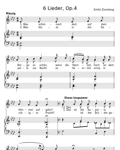 Die Kapelle (6 Lieder, Op.4) preview