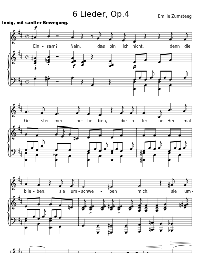 Lied in der Ferne (6 Lieder, Op.4)