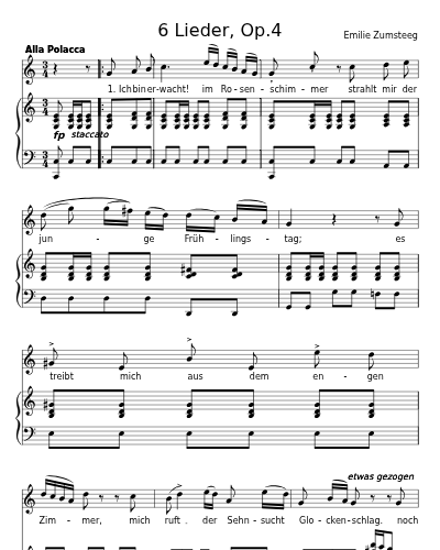 Morgenfreude (6 Lieder, Op.4)