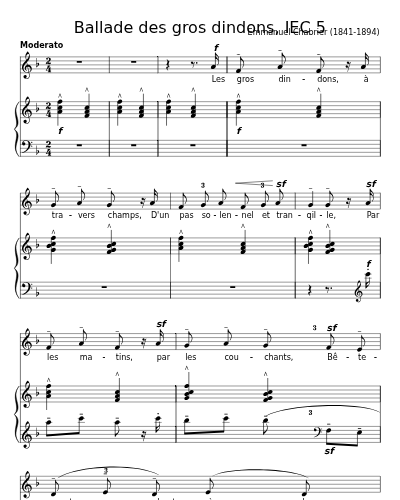 Ballade des gros dindons (1889) (Ballade des gros dindons, IEC 5) preview