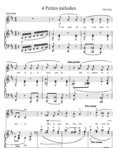 Chanson (4 Petites mélodies) preview
