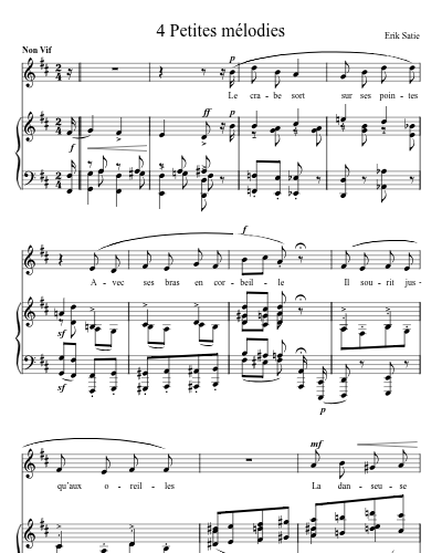Danseuse (4 Petites mélodies)