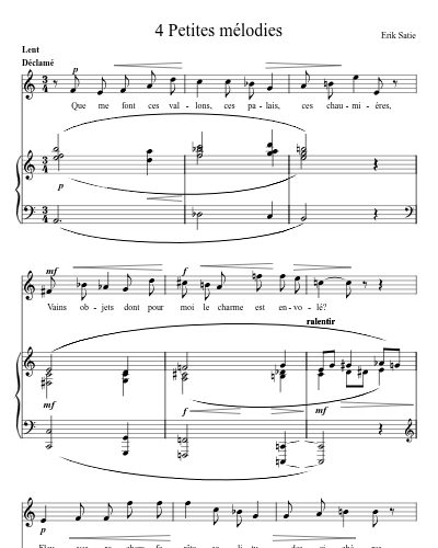 Elégies (4 Petites mélodies)