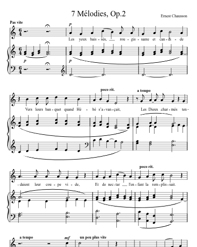 Hebe (7 Mélodies, Op.2)