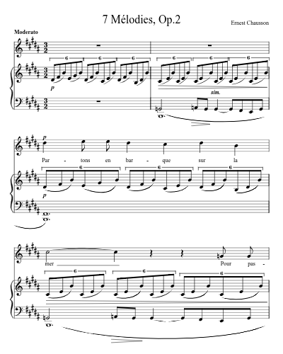 Sérénade italienne (7 Mélodies, Op.2)