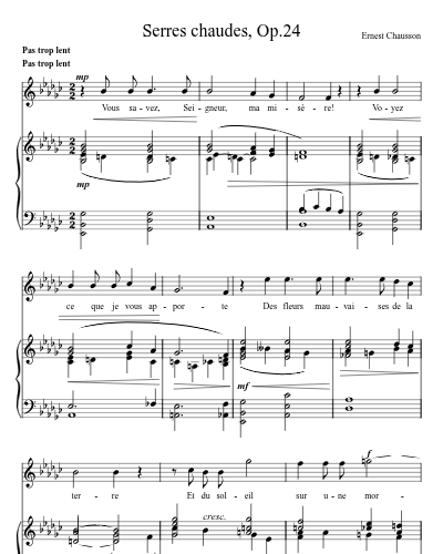 Oraison (Serres chaudes, Op.24)