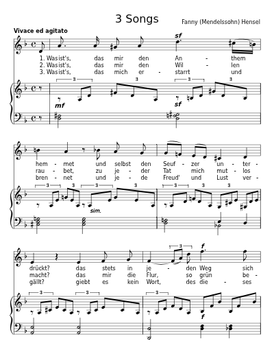 Das Heimweh (3 Songs)