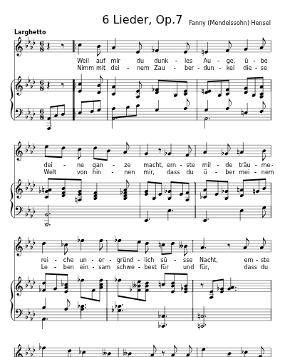 Bitte (6 Lieder, Op.7)