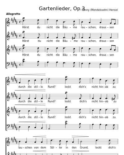 Hörst du nicht die Bäume rauschen (Gartenlieder, Op.3) preview