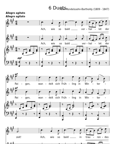 Herbstlied (6 Duets) preview