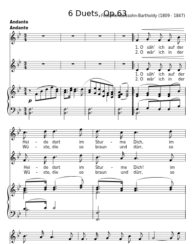 Volkslied (6 Duets, Op.63)