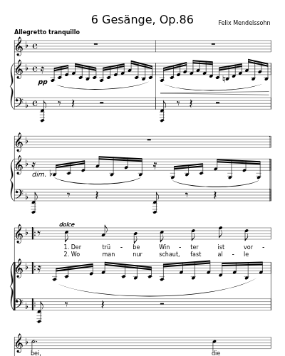 Altdeutsches Frühlingslied, MWV K 127 (6 Gesänge, Op.86)