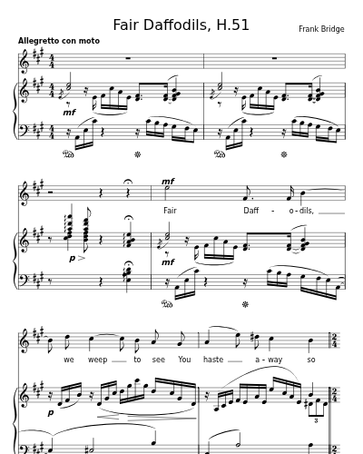 Fair Daffodils, H.51 preview