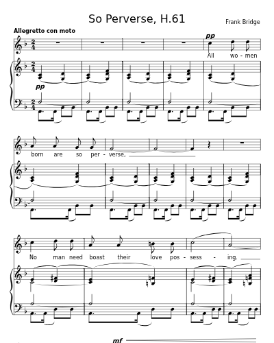 So Perverse, H.61
