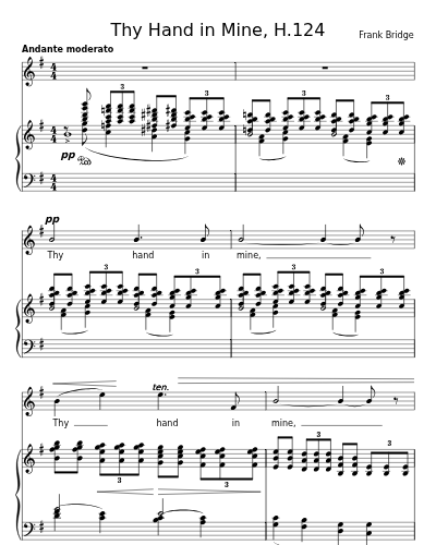 Thy Hand in Mine, H.124