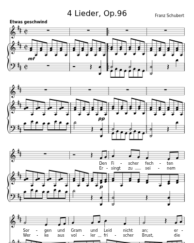 Fischerweise, D.881 (2nd version, 1826) (4 Lieder, Op.96)