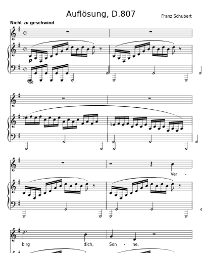 Auflösung, D.807