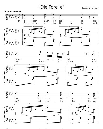 Die Forelle (4th version, 1820) ("Die Forelle") preview