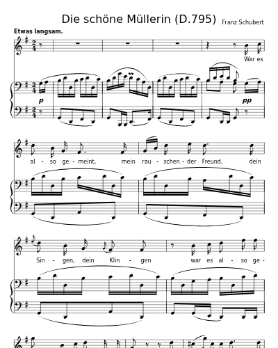 Danksagung an den Bach (Die schöne Müllerin (D.795))