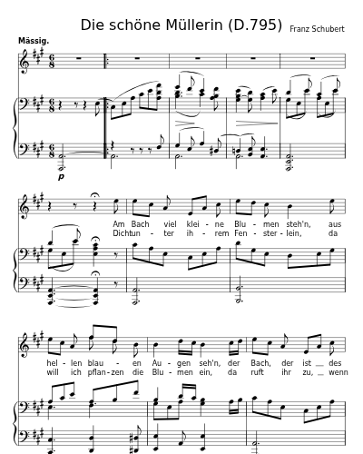 Des Müllers Blumen (Die schöne Müllerin (D.795))