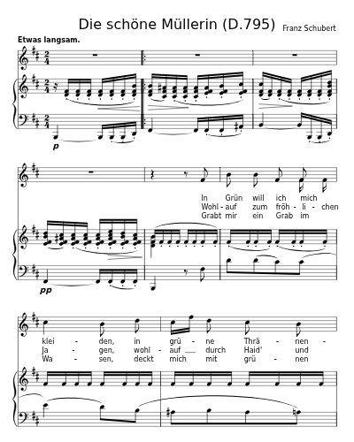 Die liebe Farbe (Die schöne Müllerin (D.795))