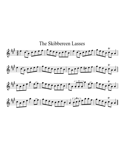 The Skibbereen lasses (Version 2) sheet music preview