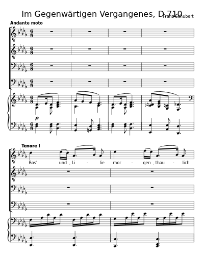 Im Gegenwärtigen Vergangenes, D.710